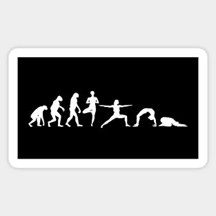 Yoga Pose Evolution Sticker